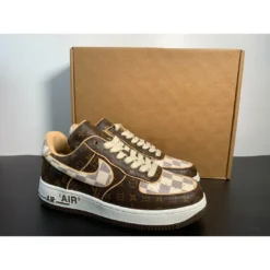 Hypeyourbeast Nike Air Force 1 Low 'LV Monogram Brown Off-White'