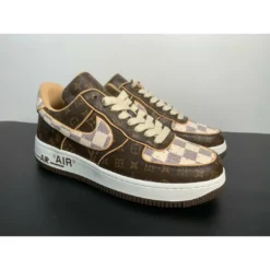 Hypeyourbeast Nike Air Force 1 Low 'LV Monogram Brown Off-White' 22 Hypeyourbeast Nike Air Force 1 Low 'LV Monogram Brown Off-White'