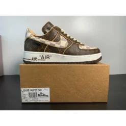 Hypeyourbeast Nike Air Force 1 Low 'LV Monogram Brown Off-White' 26 Hypeyourbeast Nike Air Force 1 Low 'LV Monogram Brown Off-White'