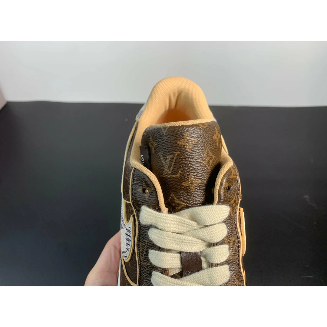 Hypeyourbeast Nike Air Force 1 Low 'LV Monogram Brown Off-White' 11 Hypeyourbeast Nike Air Force 1 Low 'LV Monogram Brown Off-White'