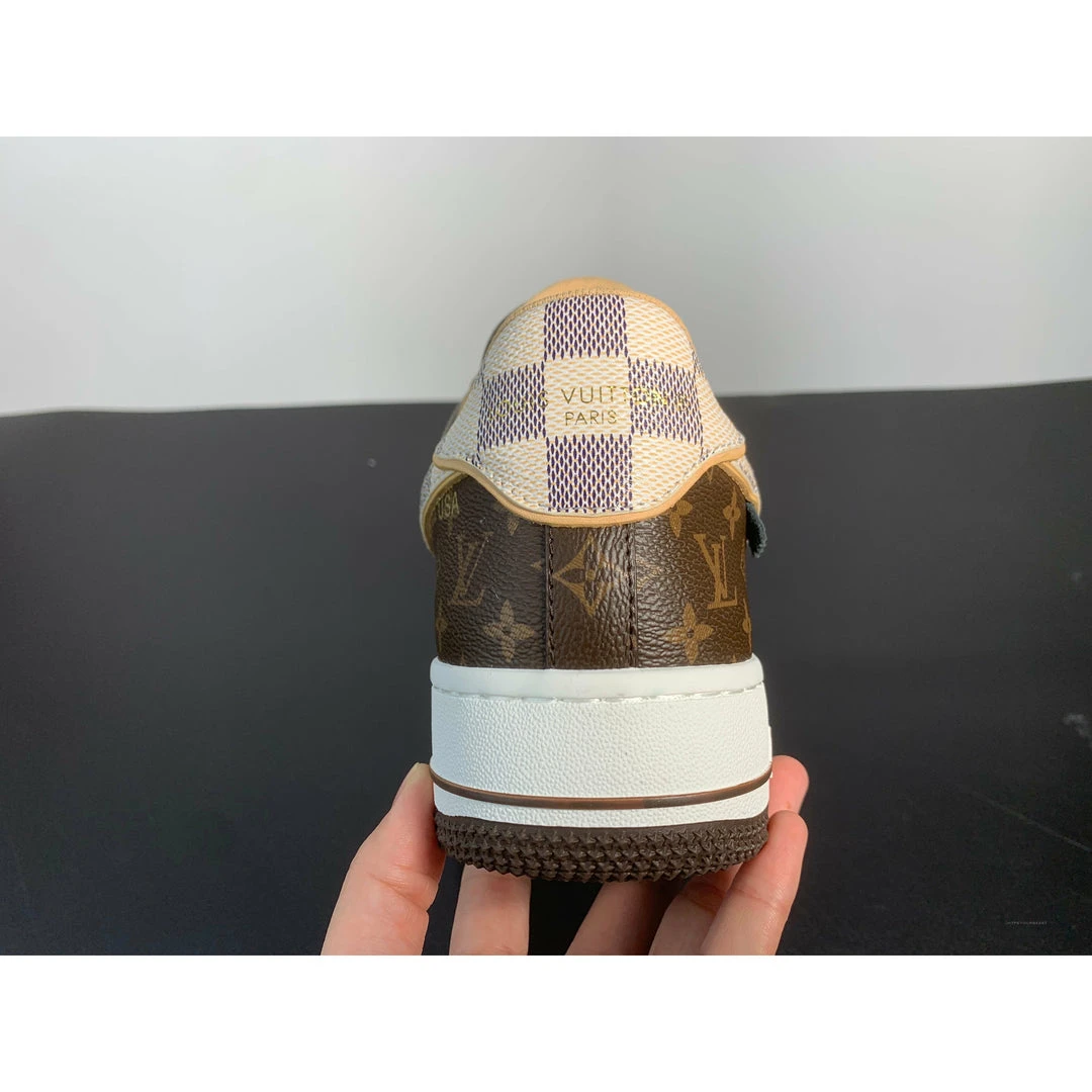 Hypeyourbeast Nike Air Force 1 Low 'LV Monogram Brown Off-White' 12 Hypeyourbeast Nike Air Force 1 Low 'LV Monogram Brown Off-White'