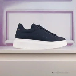 Hypeyourbeast Alexander McQueen Black / White Sole Lace Up Sneaker