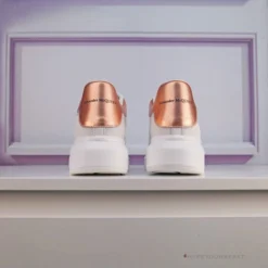 Hypeyourbeast Alexander McQueen White / Rose Gold Heel Sneaker