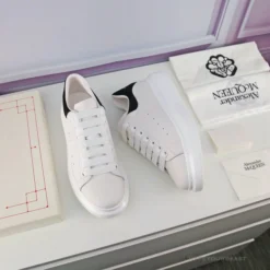 Hypeyourbeast A. Mcqueen Alexander McQueen White / Black Suede Heel Sneaker