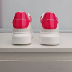 Hypeyourbeast Alexander McQueen White / Pink Lace Up Sneaker A. Mcqueen