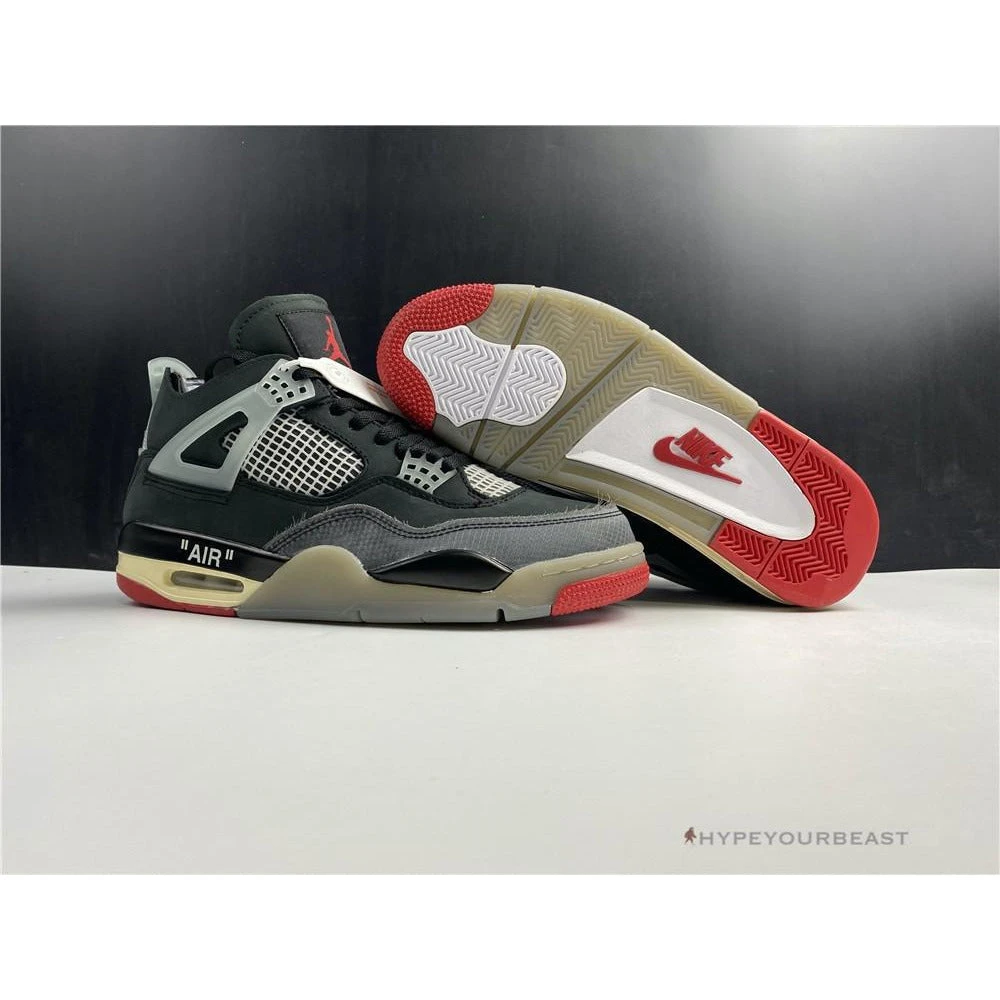 Hypeyourbeast Off White X Air Jordan 4 'Bred' 1 Hypeyourbeast Off White X Air Jordan 4 'Bred'