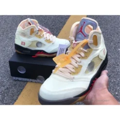 Hypeyourbeast Off White X Air Jordan 5 Sail 19 Hypeyourbeast Off White X Air Jordan 5 Sail
