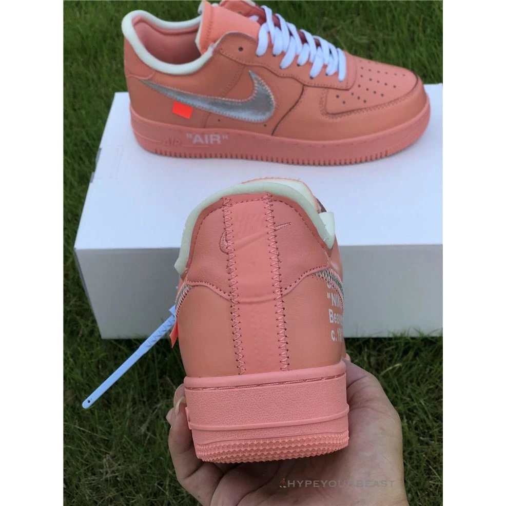 Hypeyourbeast Off White X Nike Air Force 1 Low "Salmon" 4 Hypeyourbeast Off White X Nike Air Force 1 Low "Salmon"