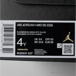 Hypeyourbeast Air Jordan 1 Mid GS Aurora Green Optic-Yellow