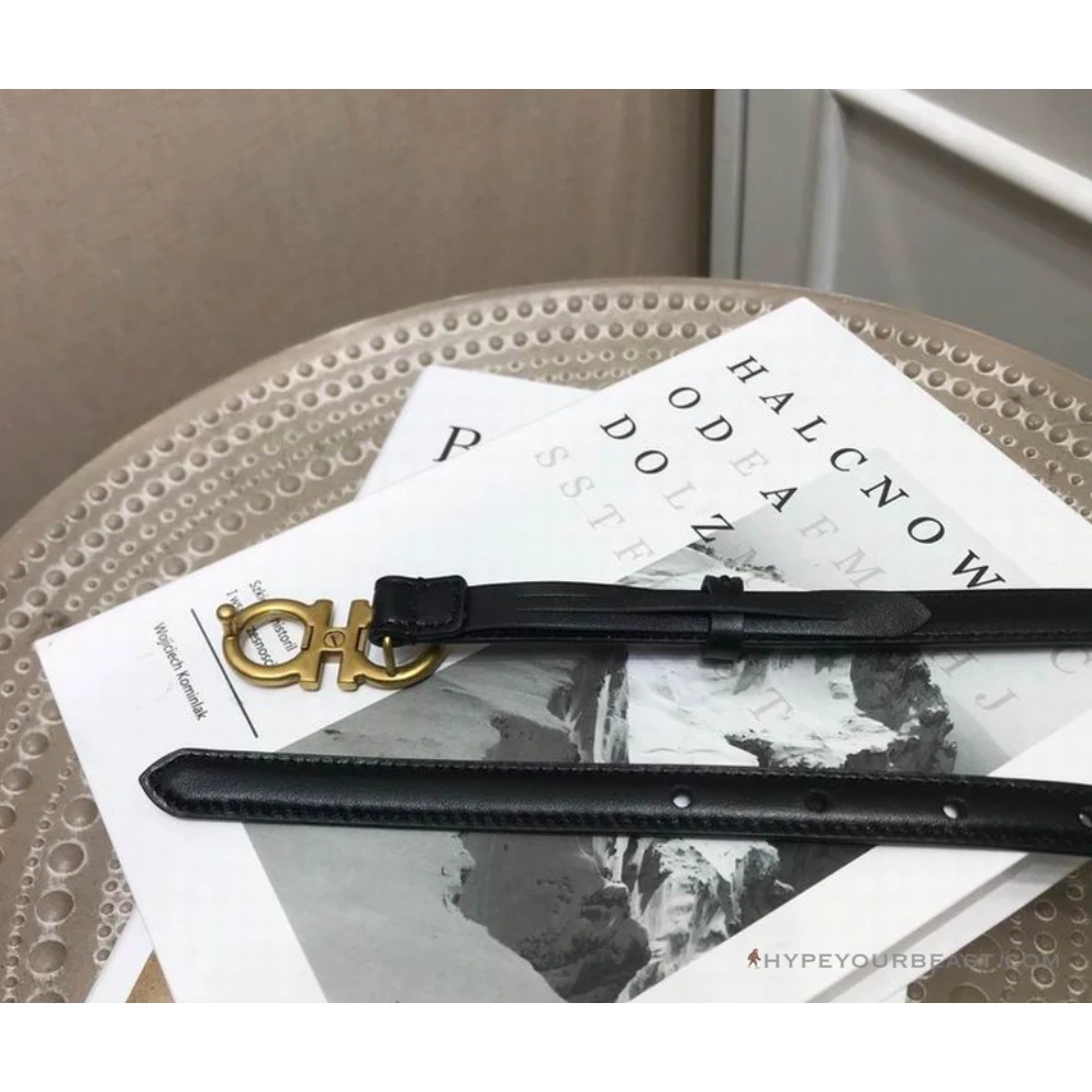 Hypeyourbeast SFG Women's Double G Leather Black Belt Belts 3 Hypeyourbeast SFG Women's Double G Leather Black Belt Belts