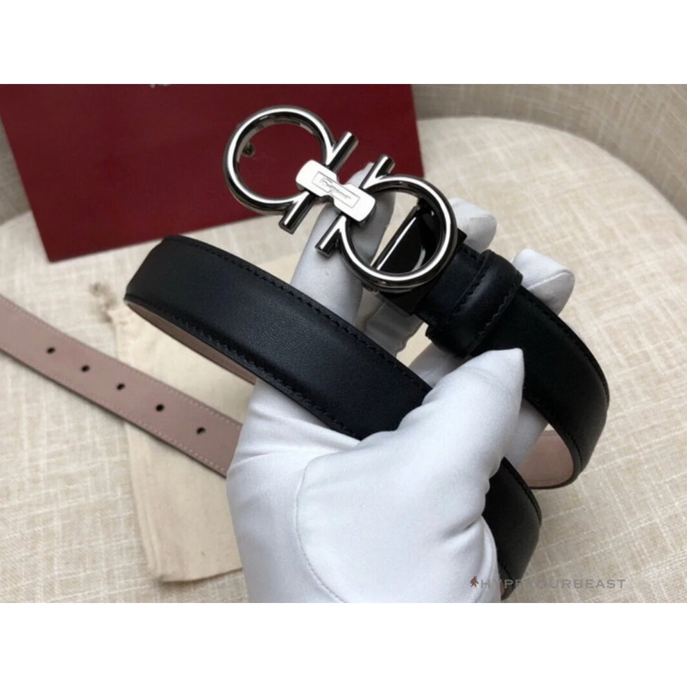 Hypeyourbeast Belts SFG Men's Double G Leather Black Belt 3 Hypeyourbeast Belts SFG Men's Double G Leather Black Belt