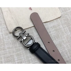 Hypeyourbeast Belts SFG Men's Double G Leather Black Belt