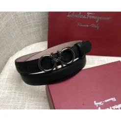 Hypeyourbeast Belts SFG Men's Double G Leather Black Belt