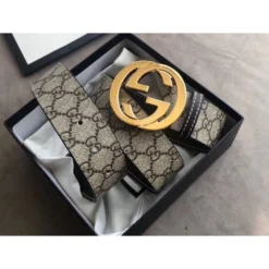 Hypeyourbeast Belts GC Belt Pattern Gold Buckle