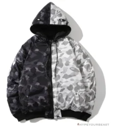 HypeYourBeast Clothes Bape Camo Hoodie White Black