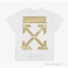 HypeYourBeast Off White Tee Shirt White Gold