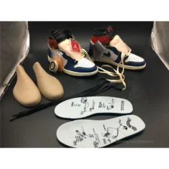 Hypeyourbeast Jordan 1 Retro High Union Los Angeles Storm Blue Blue Toes