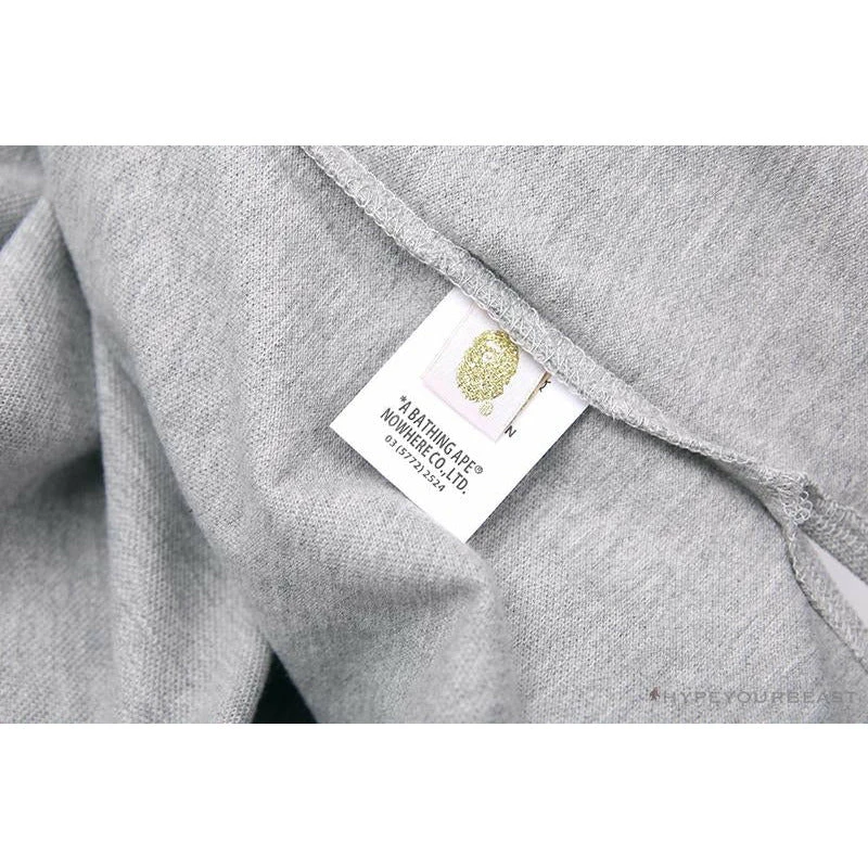 Hypeyourbeast BAPE Classic Ape Head Print Versatile Polo Shirt 'GREY' 10 Hypeyourbeast BAPE Classic Ape Head Print Versatile Polo Shirt 'GREY'