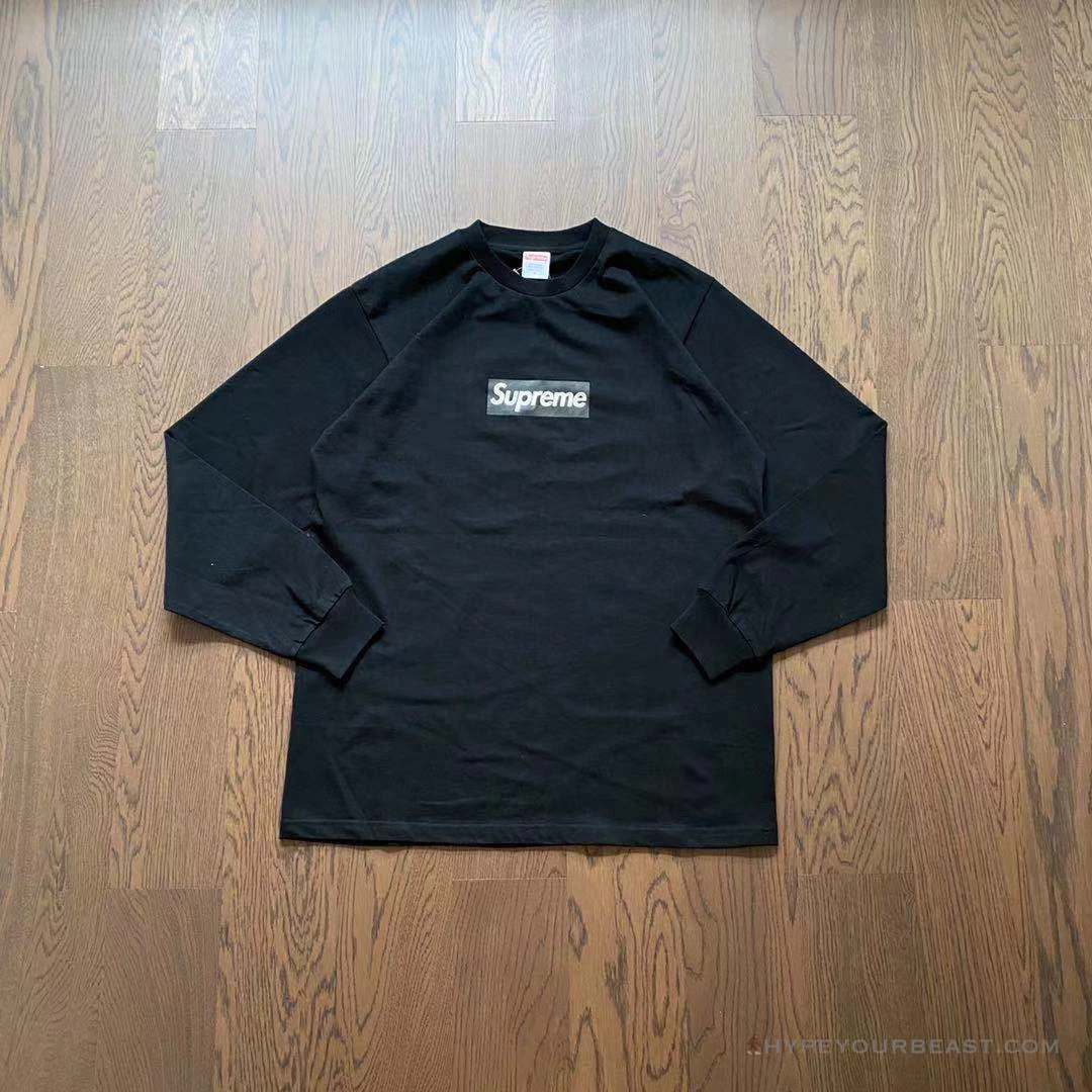 Hypeyourbeast Supreme Long Sleeve Shirt Black Shirts 4 Hypeyourbeast Supreme Long Sleeve Shirt Black Shirts
