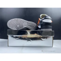 Hypeyourbeast Off White X Nike Dunk Low Black Orange Lace