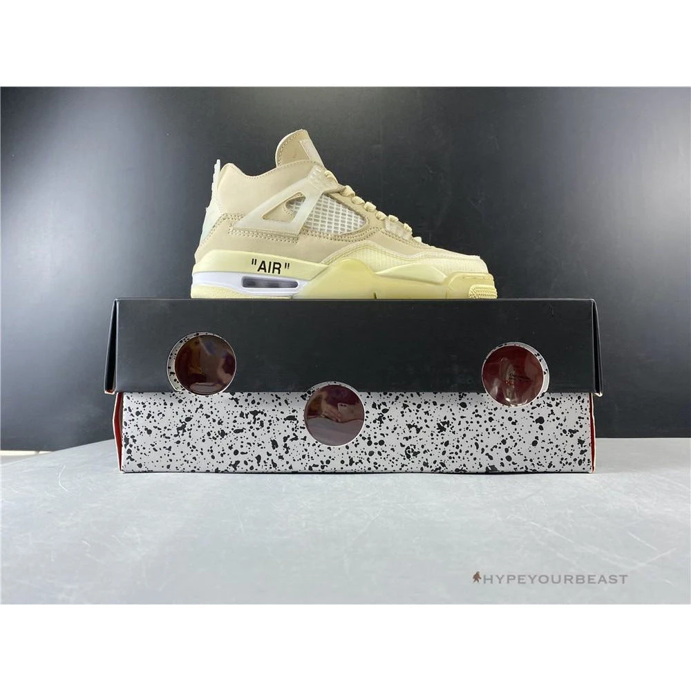 Hypeyourbeast Off White X Air Jordan 4 Sail 9 Hypeyourbeast Off White X Air Jordan 4 Sail