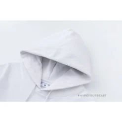 HypeYourBeast Off White Hoodie Jabba Flower - White Hoodies & Jackets