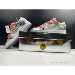 Hypeyourbeast Nike Off-White X Dunk Low 'Metallic Silver’