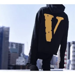HypeYourBeast Hoodies & Jackets Vlone Yellow And Black Friends Hoodie