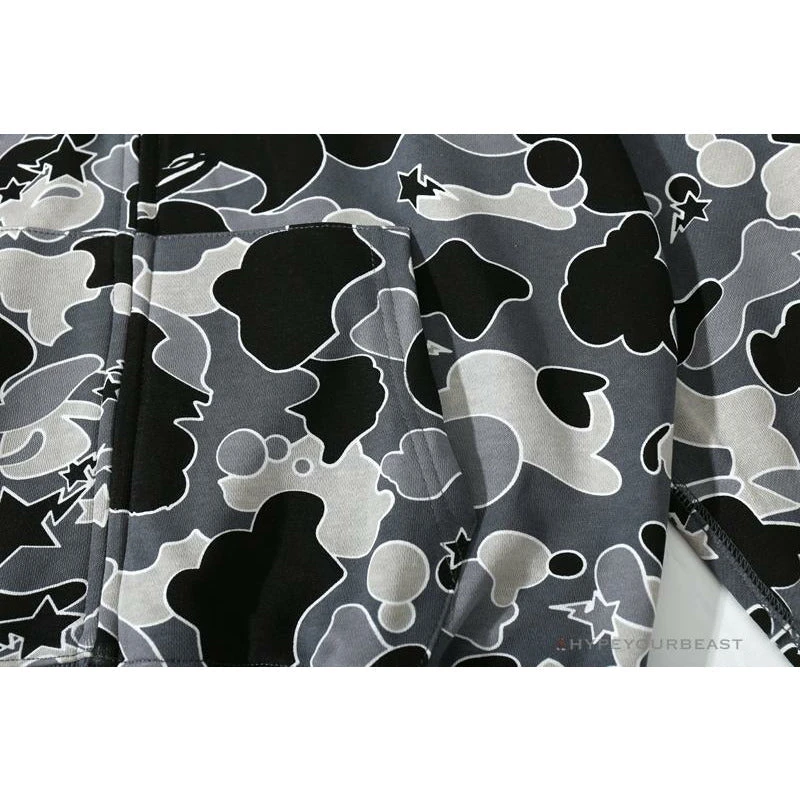 Hypeyourbeast BAPE Shark Head STA Star Camouflage Hoodie 'BLACK' 7 Hypeyourbeast BAPE Shark Head STA Star Camouflage Hoodie 'BLACK'