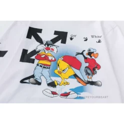 HypeYourBeast Off White Hoodie Looney - White
