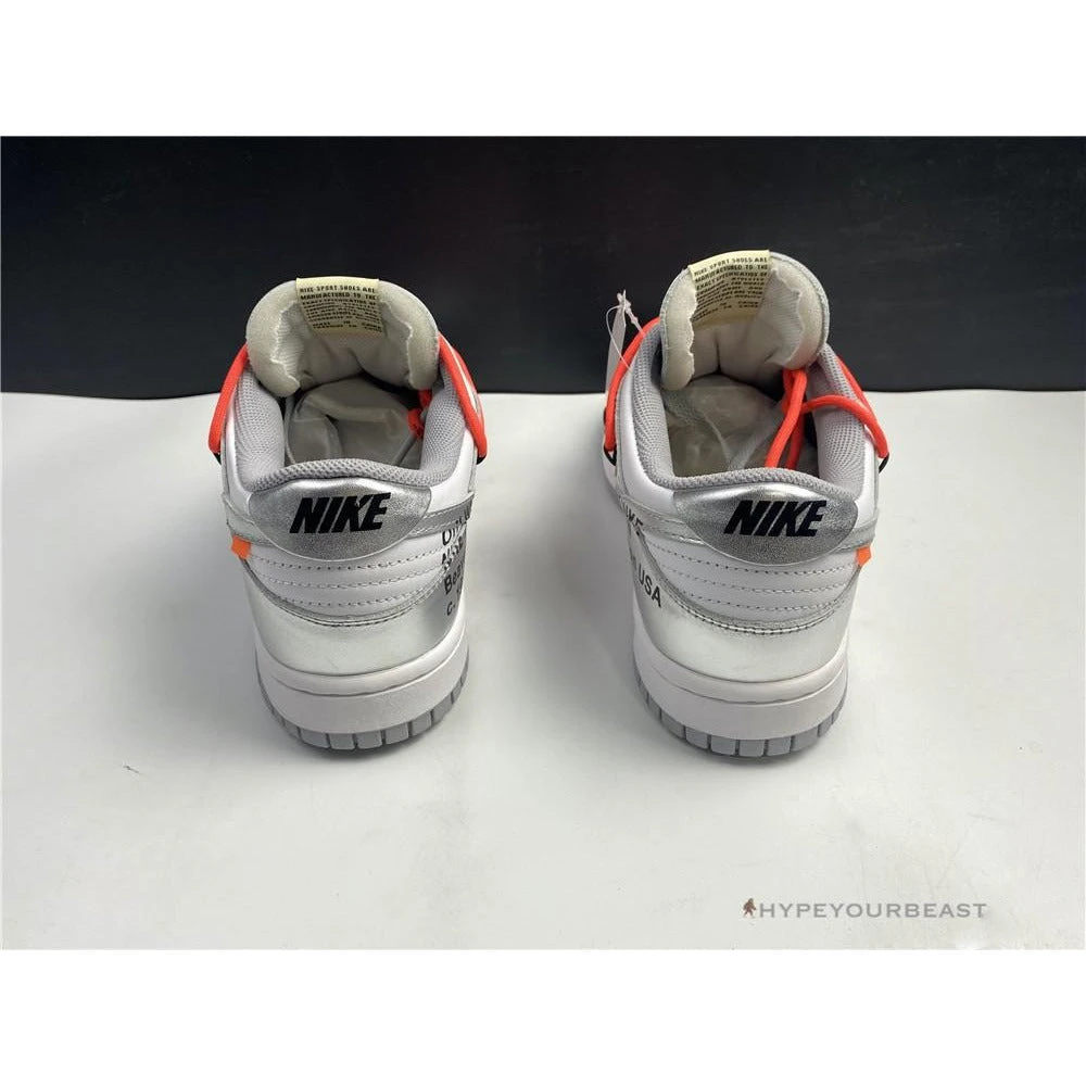 Hypeyourbeast Nike Off-White X Dunk Low 'Metallic Silver’ 10 Hypeyourbeast Nike Off-White X Dunk Low 'Metallic Silver’