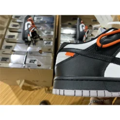 Hypeyourbeast Off White X Nike Dunk Low Black Orange Lace