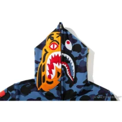 Hypeyourbeast BAPE X Readymade Tiger Head Foam Camouflage Hoodie 'BLUE' Clothes