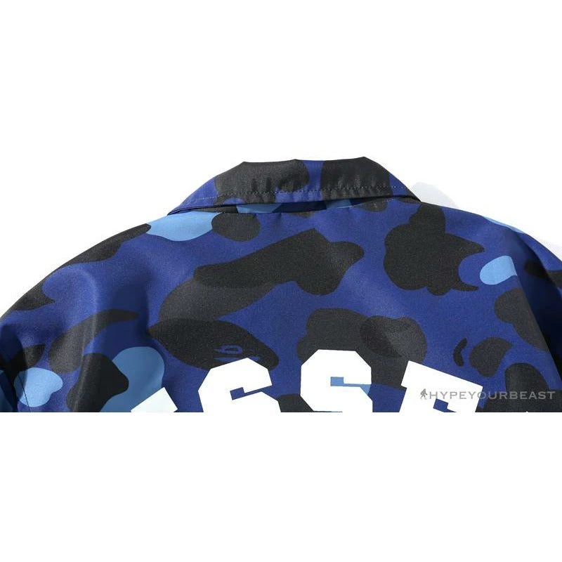 Hypeyourbeast BAPE X RUSSELL ATHLETIC Drawstring Camouflage Sweater 'BLUE' Clothes 7 Hypeyourbeast BAPE X RUSSELL ATHLETIC Drawstring Camouflage Sweater 'BLUE' Clothes