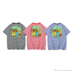 Hypeyourbeast Clothes BAPE Baby Milo Sesame Street Striped Tee Shirt 'BLUE'