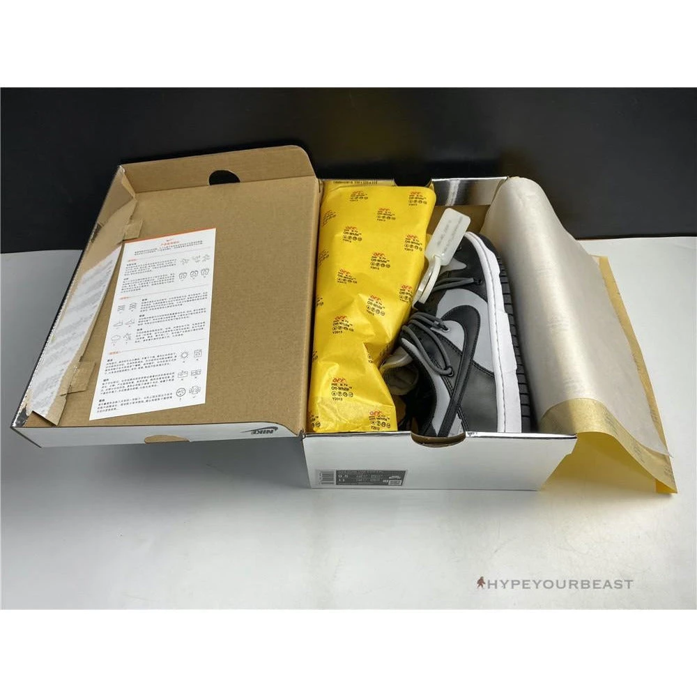 Hypeyourbeast Off White X Nike Dunk Low Black / Grey 13 Hypeyourbeast Off White X Nike Dunk Low Black / Grey