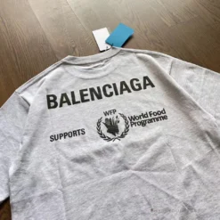 Hypeyourbeast BCG Support Word Food Programme Tee Shirt Grey