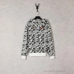 HypeYourBeast Bape Gray Camouflage Hoodie