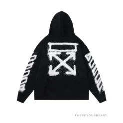 HypeYourBeast Off-White Hoodie Hallow Black Hoodies & Jackets