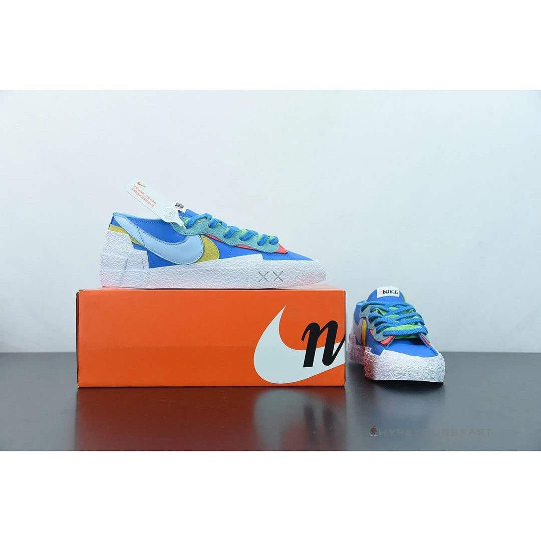 HypeYourBeast Nike Blazer Low Sacai KAWS Blue 3 HypeYourBeast Nike Blazer Low Sacai KAWS Blue