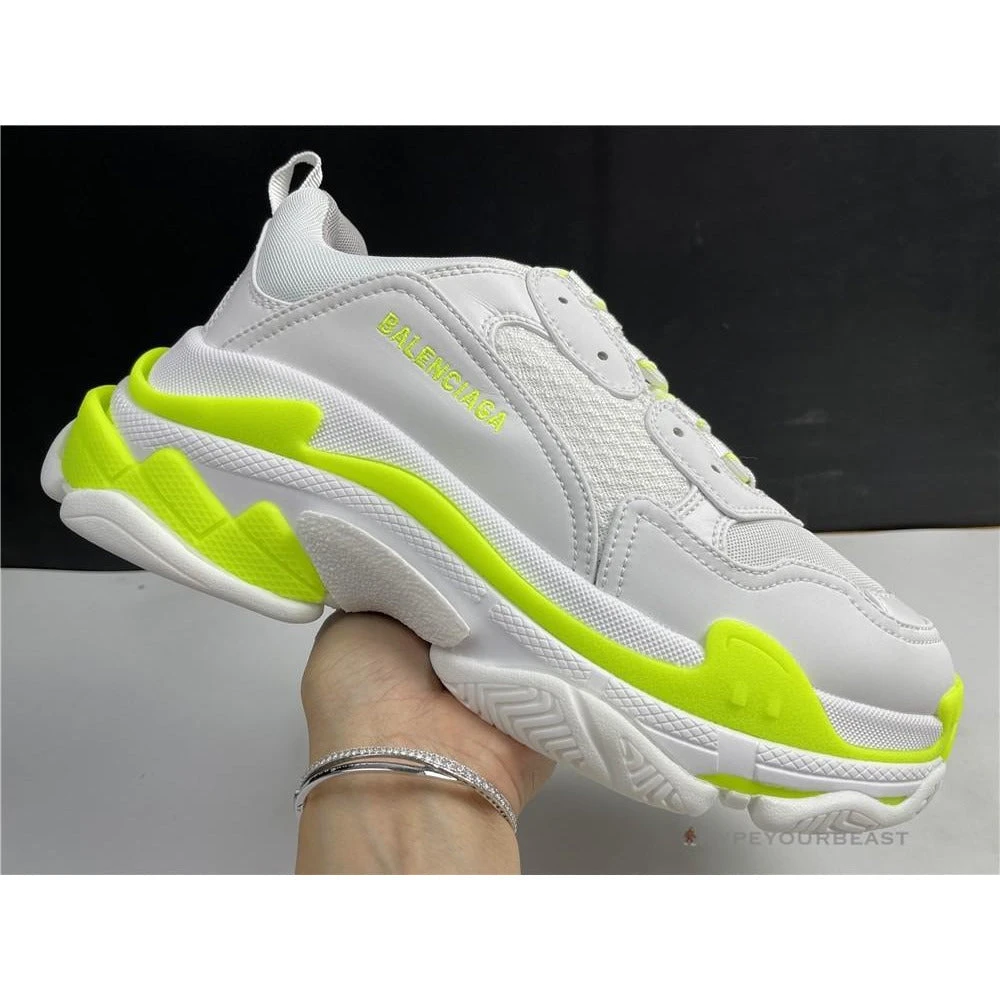 HypeYourBeast BCG Triple S White Neon Yellow Balenciaga Triple S 12 HypeYourBeast BCG Triple S White Neon Yellow Balenciaga Triple S