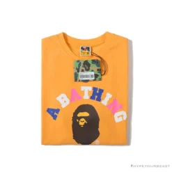 Hypeyourbeast Clothes BAPE Little Ape Head Colorful Classic Tee Shirt 'YELLOW'