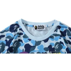 Hypeyourbeast BAPE Ape Head Star Camouflage Shading Tee Shirt 'BLUE'