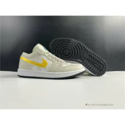 Hypeyourbeast Air Jordan 1 Low 'Palm Tree Beige Yellow'