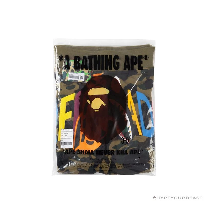 Hypeyourbeast Clothes BAPE X READYMADE Tiger Head Foam Camouflage Shorts 'GREEN' 4 Hypeyourbeast Clothes BAPE X READYMADE Tiger Head Foam Camouflage Shorts 'GREEN'