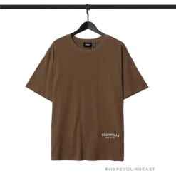 HypeYourBeast FOG Essentials Tee Shirt ‘Los Angeles’ BROWN T-Shirts