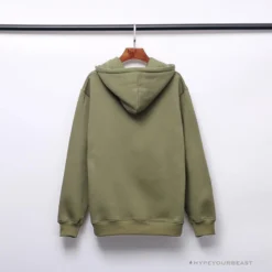 Hypeyourbeast BAPE X Bathing Ape Head Hoodie 'ARMY GREEN'
