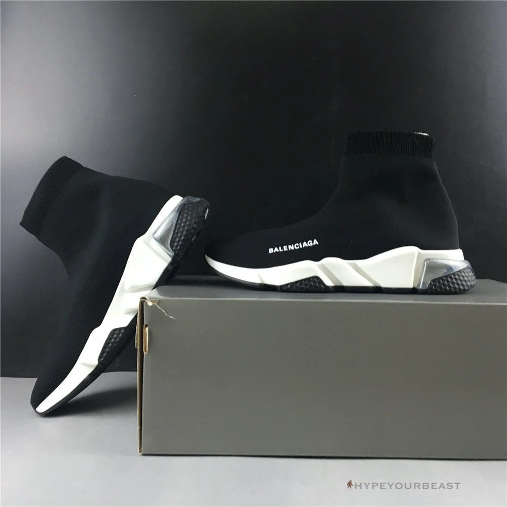 Hypeyourbeast Balenciaga BCG Sock Sneakers Clear Sole - Black 10 Hypeyourbeast Balenciaga BCG Sock Sneakers Clear Sole - Black