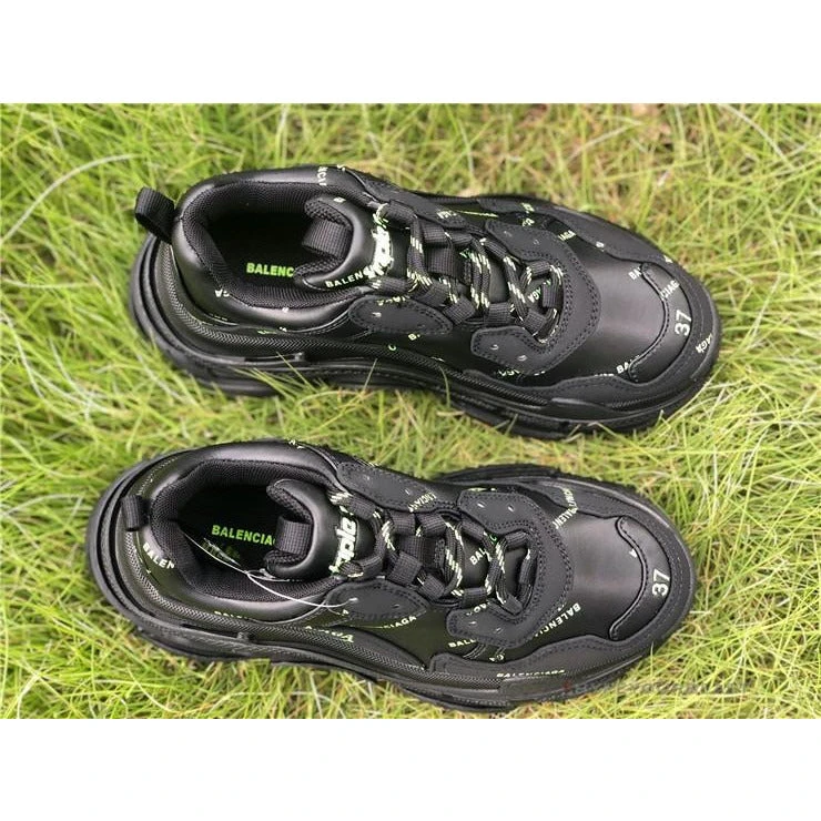 Hypeyourbeast BCG Triple S Allover Logo - Black Fluo Yellow 6 Hypeyourbeast BCG Triple S Allover Logo - Black Fluo Yellow