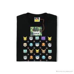 Hypeyourbeast BAPE Baby Milo Pokémon Tee Shirt 'BLACK' Clothes